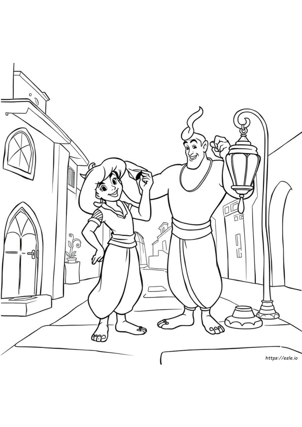Coloriage Aladin