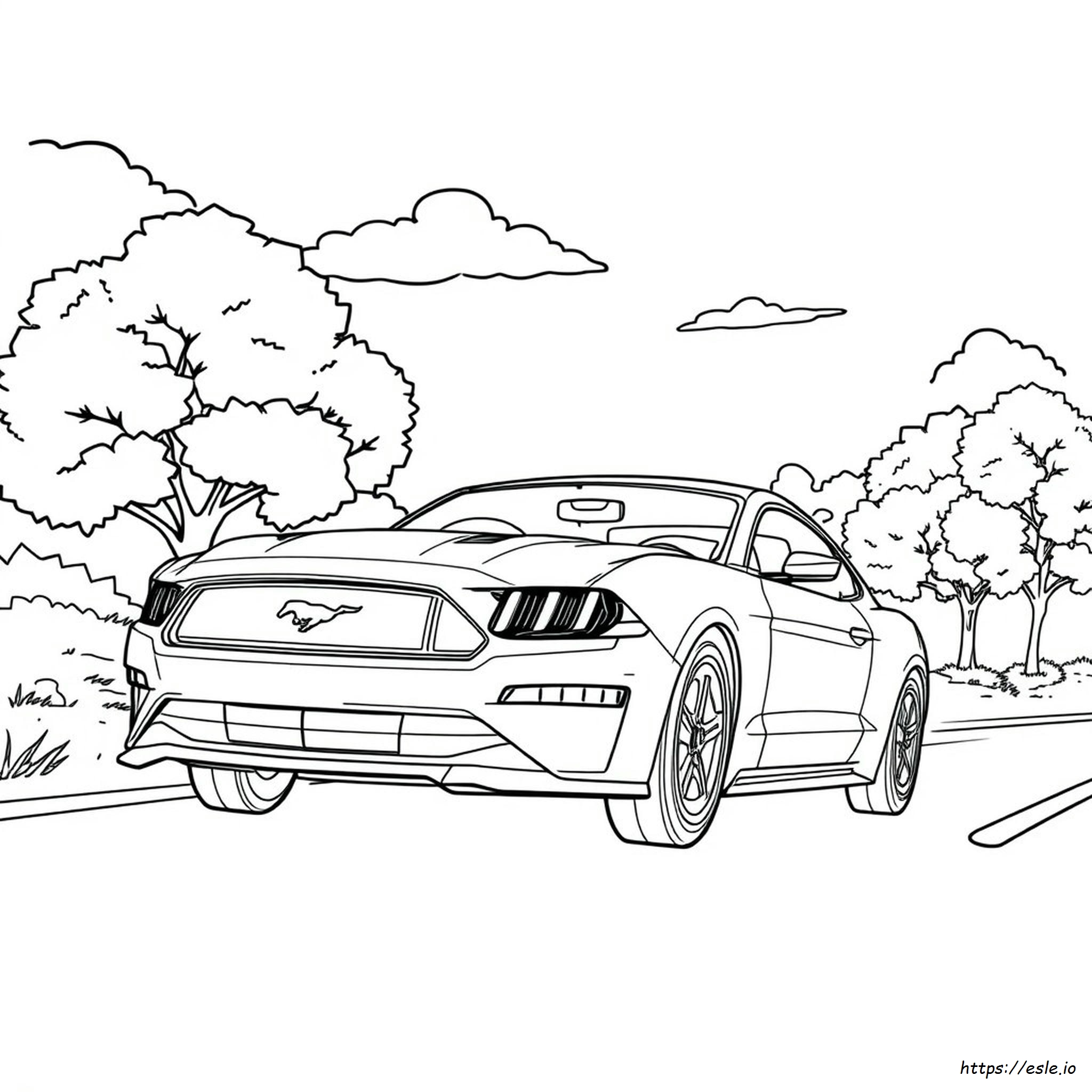 2018 Ford Mustang Coloring Pages