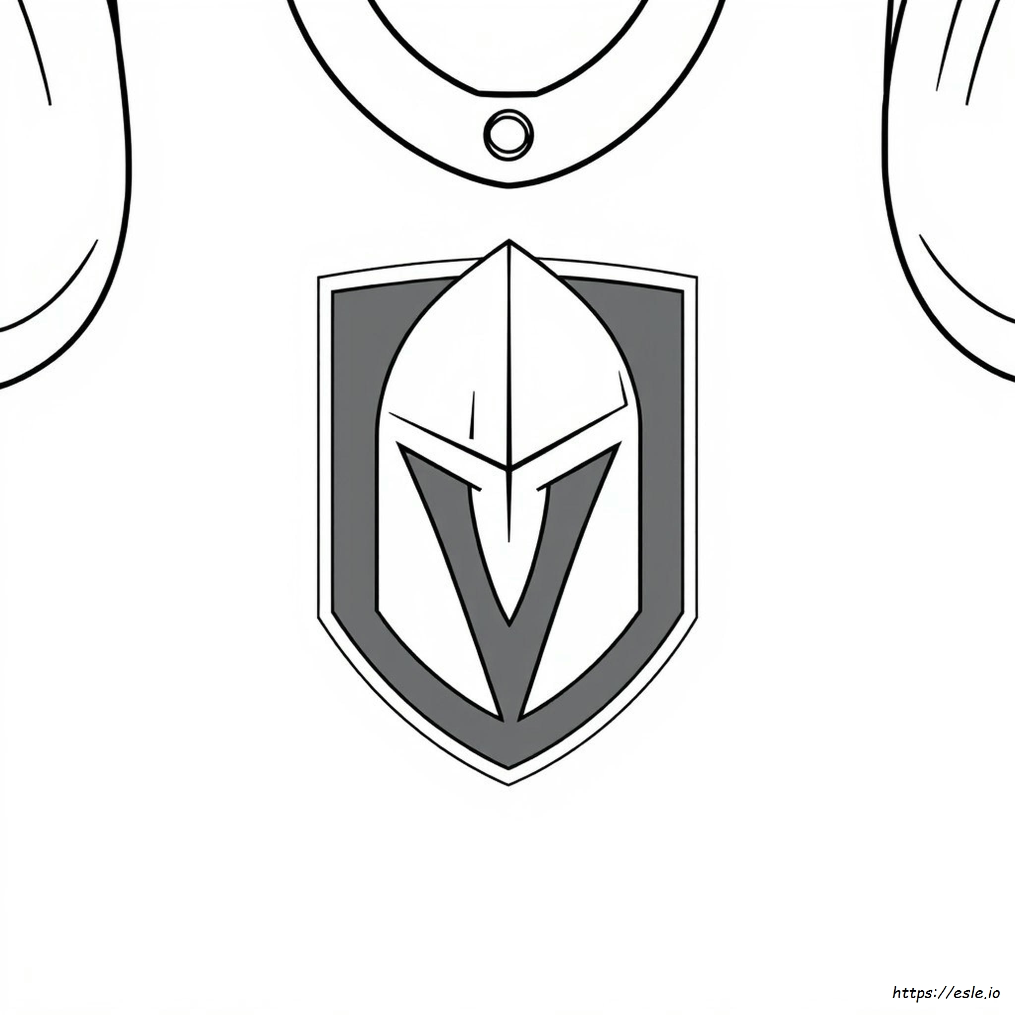 Logo Vegas Golden Knights Gambar Mewarnai