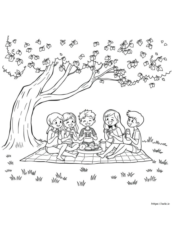 Snack Time Coloring Page