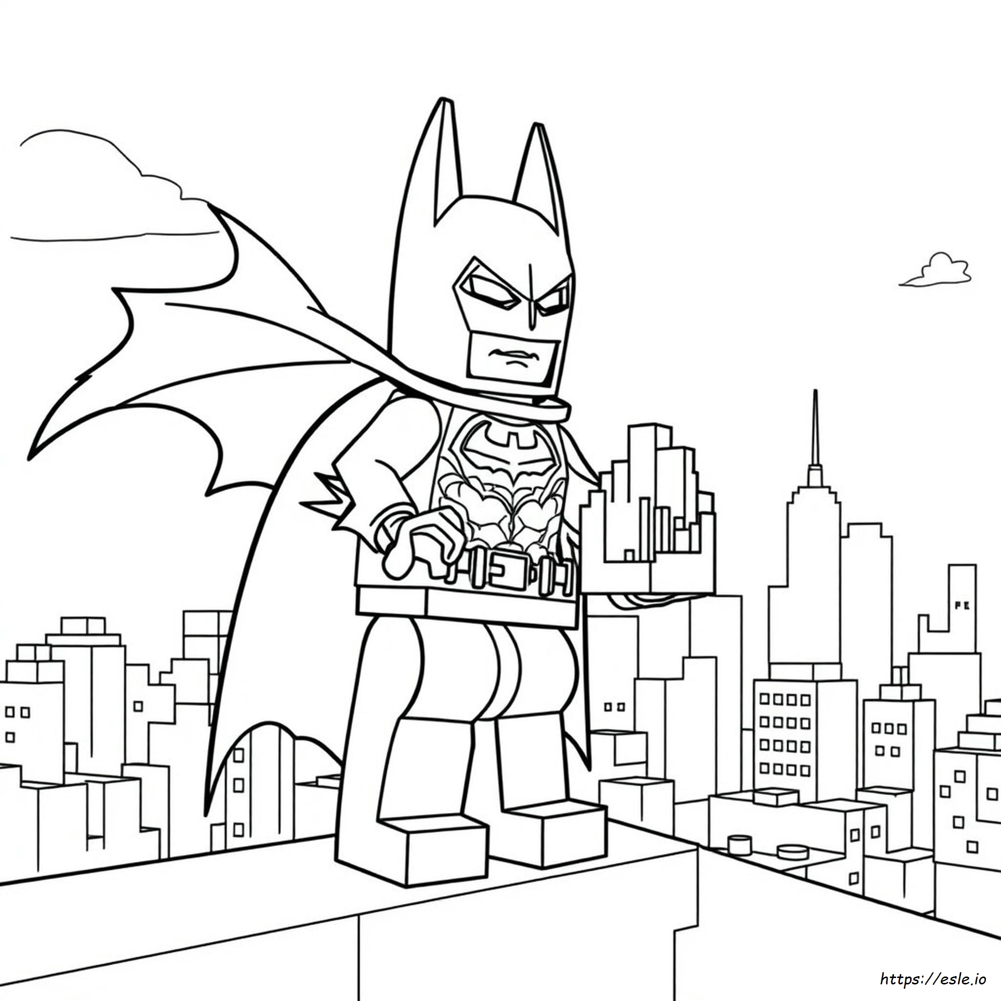 Gambar Mewarnai Lego Batman Untuk Dicetak