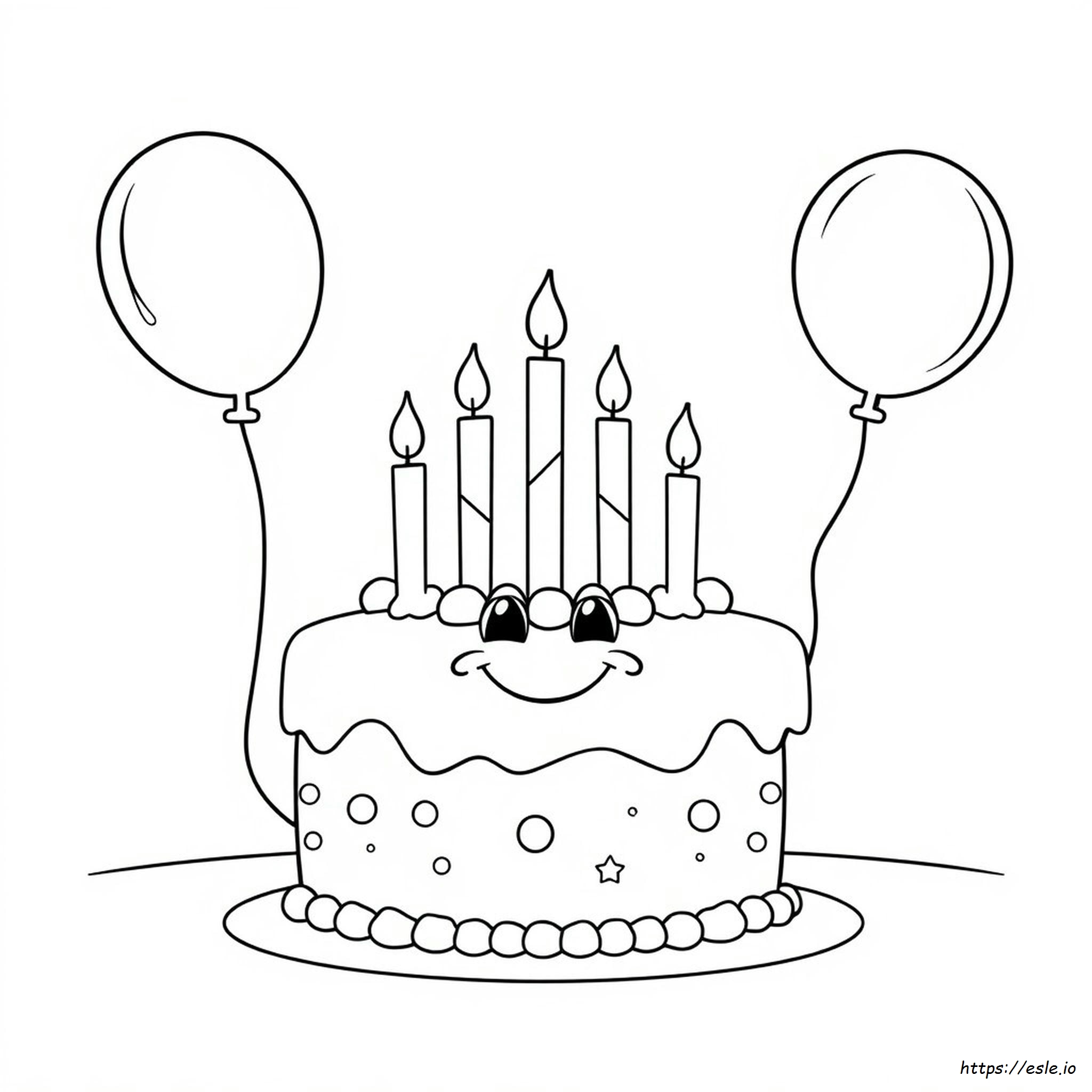 Birthday Card For Colouring