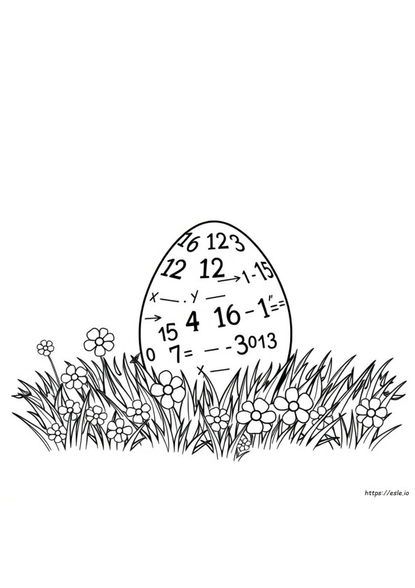 Ostern Mathe Ausmalbilder