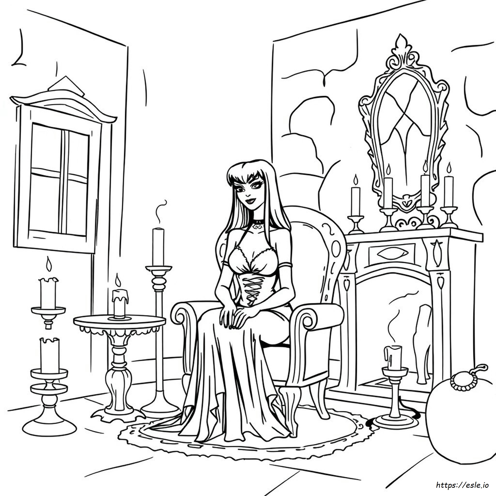 Elvira Gambar Mewarnai
