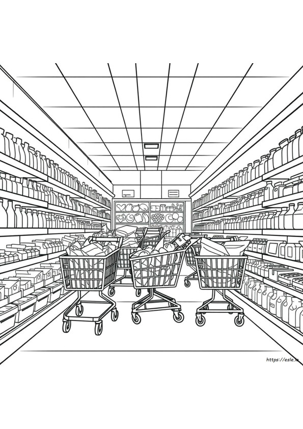 Supermarket Värityskuva