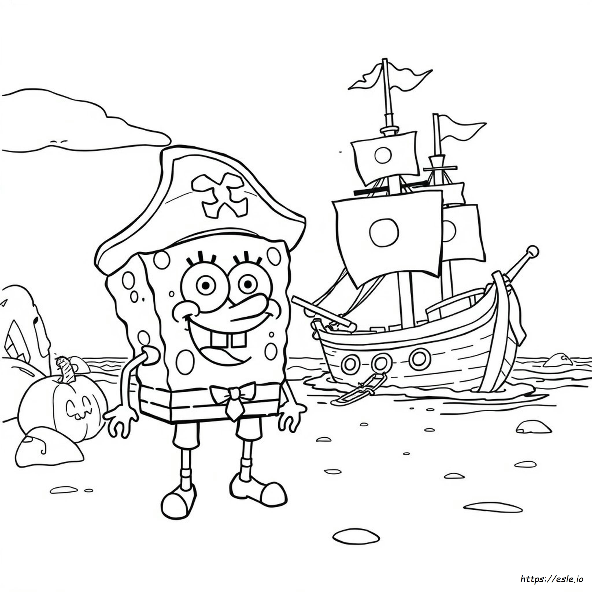 Free Printable Spongebob Halloween Coloring Pages