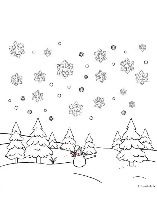 Winter-Mathe-Malvorlagen