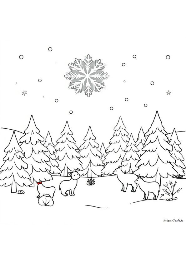 Winter Art Coloring Pages
