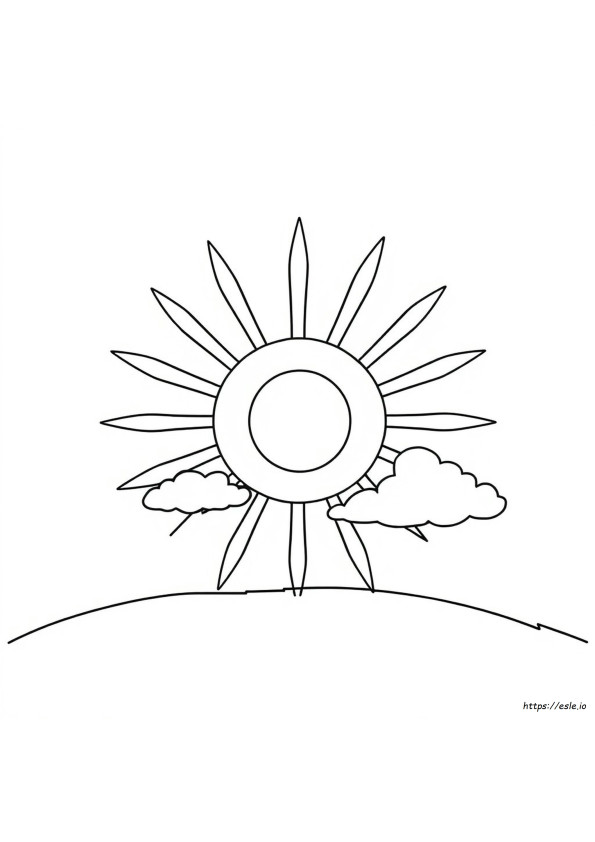 Clipart Nap Színező