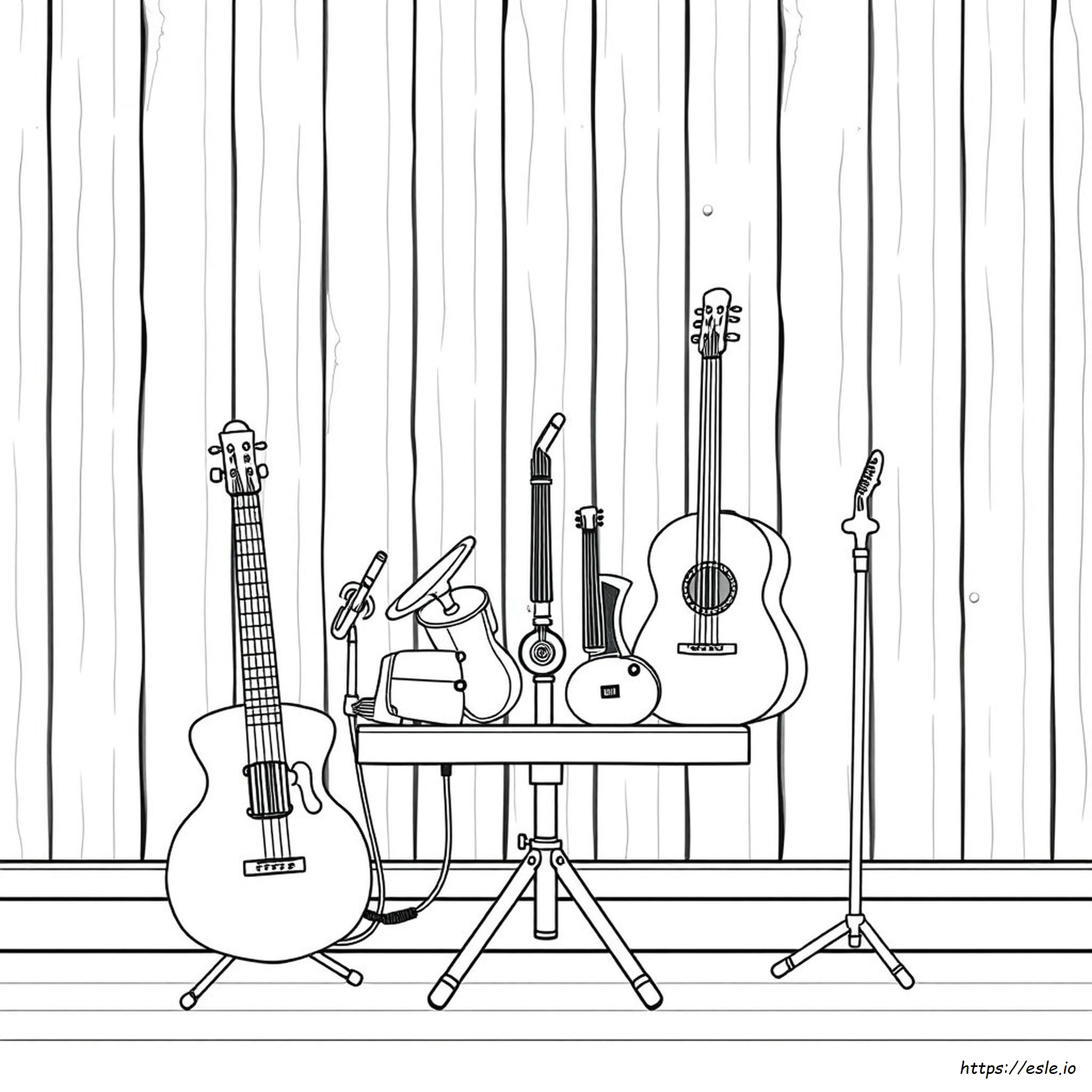 Instrumentos Musicais Para Colorir