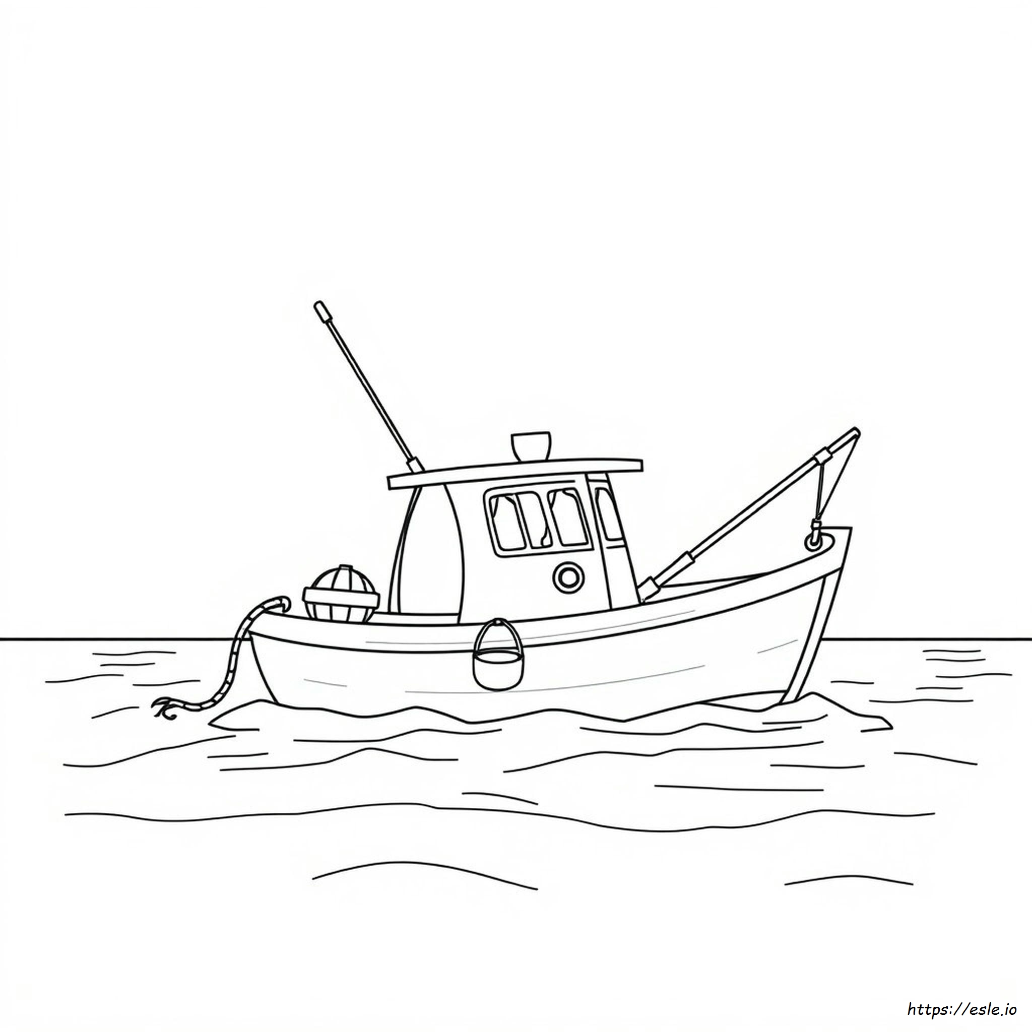 Fishing Boat Coloring