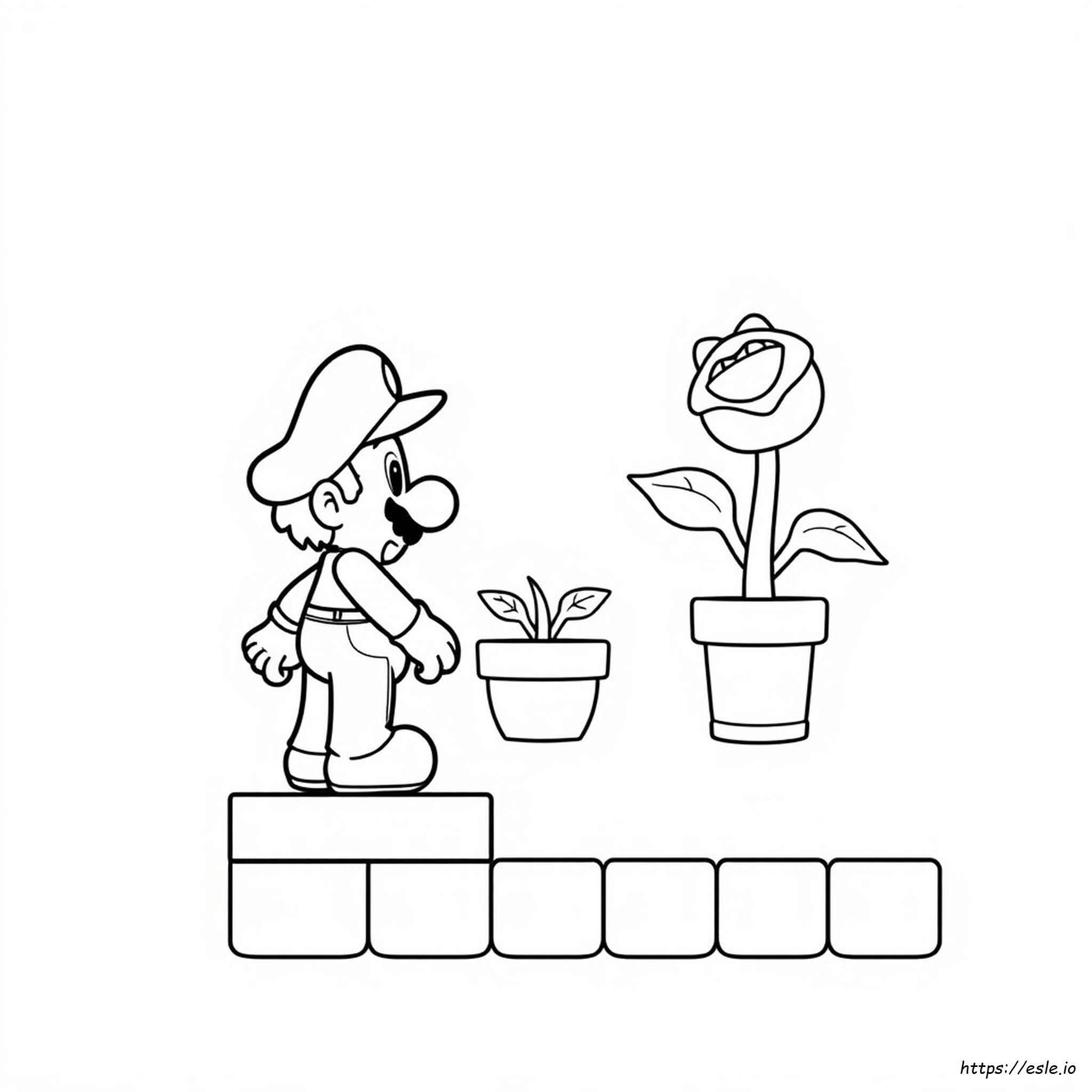 Mario Piranha-Pflanze Ausmalbilder