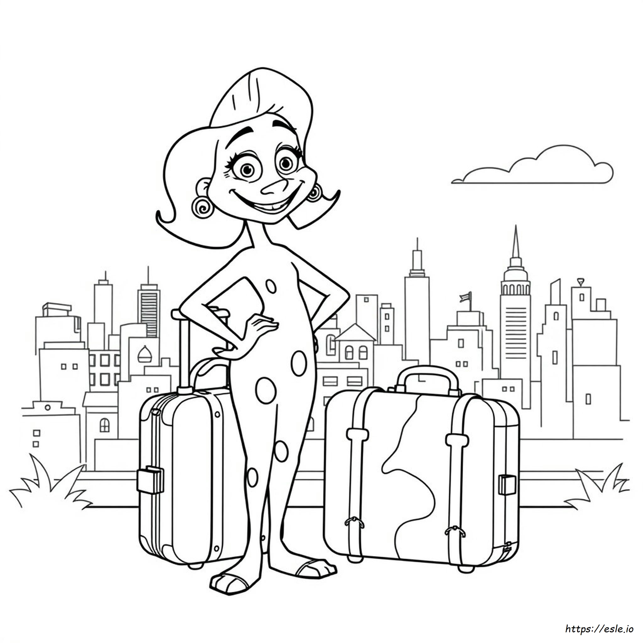 Madagascar 3 Gia Coloring Pages