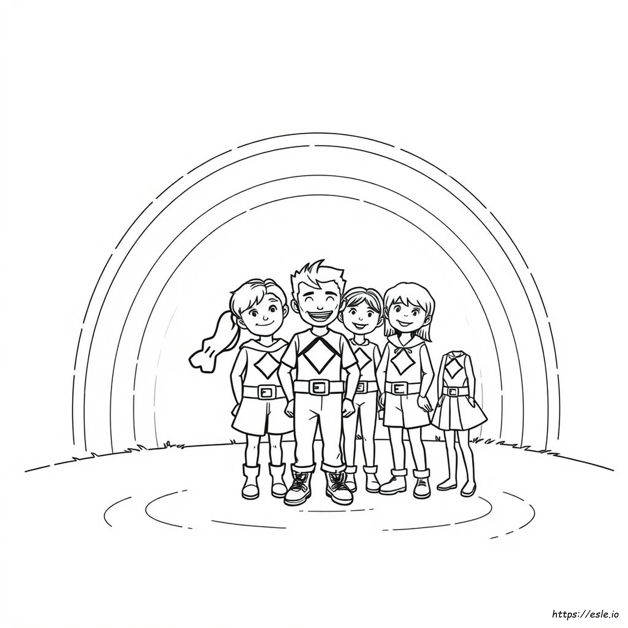Rainbow Rangers Da Colorare Per Bambini