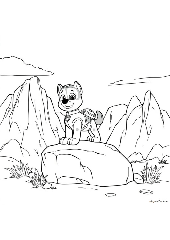Mächtiger Rocky Paw Patrol Ausmalbilder