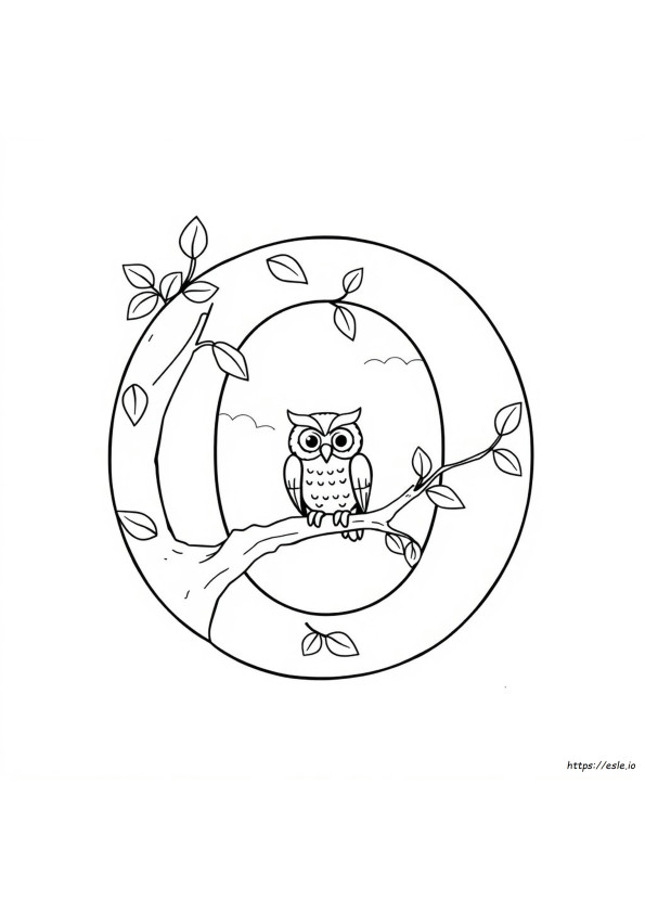 Letter O For Coloring