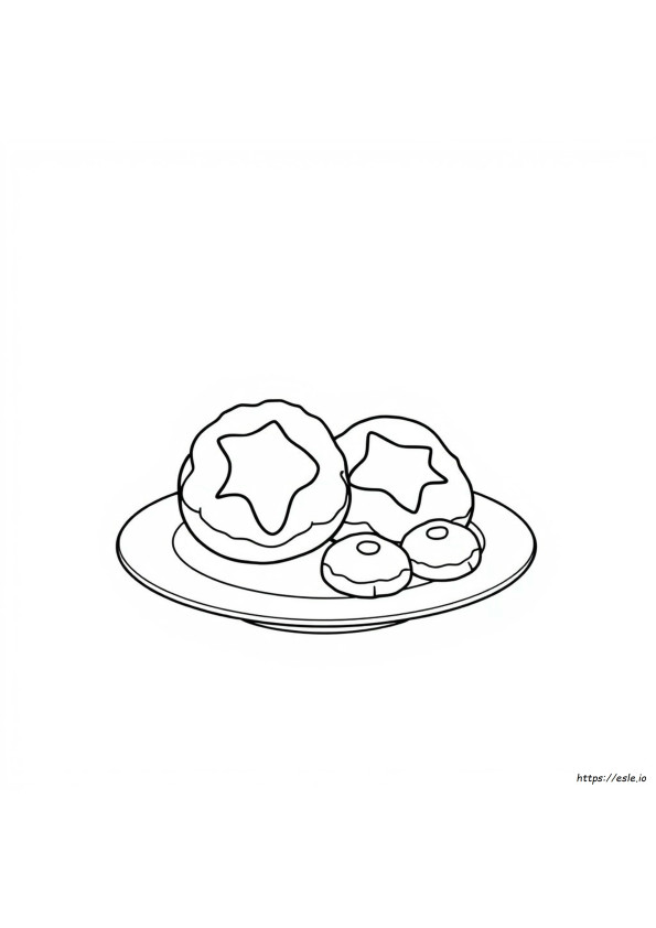 Hamantaschen Coloring Page