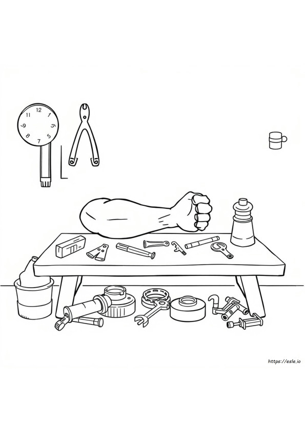 Arm For Colouring