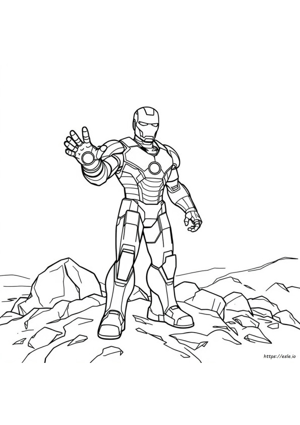 Iron Man Ausmalbild