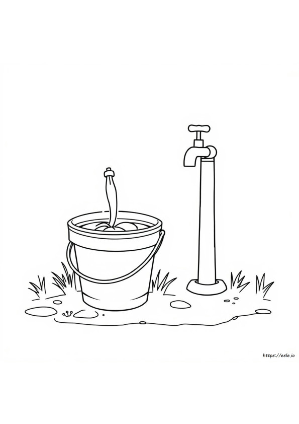 Fill A Bucket Coloring Page