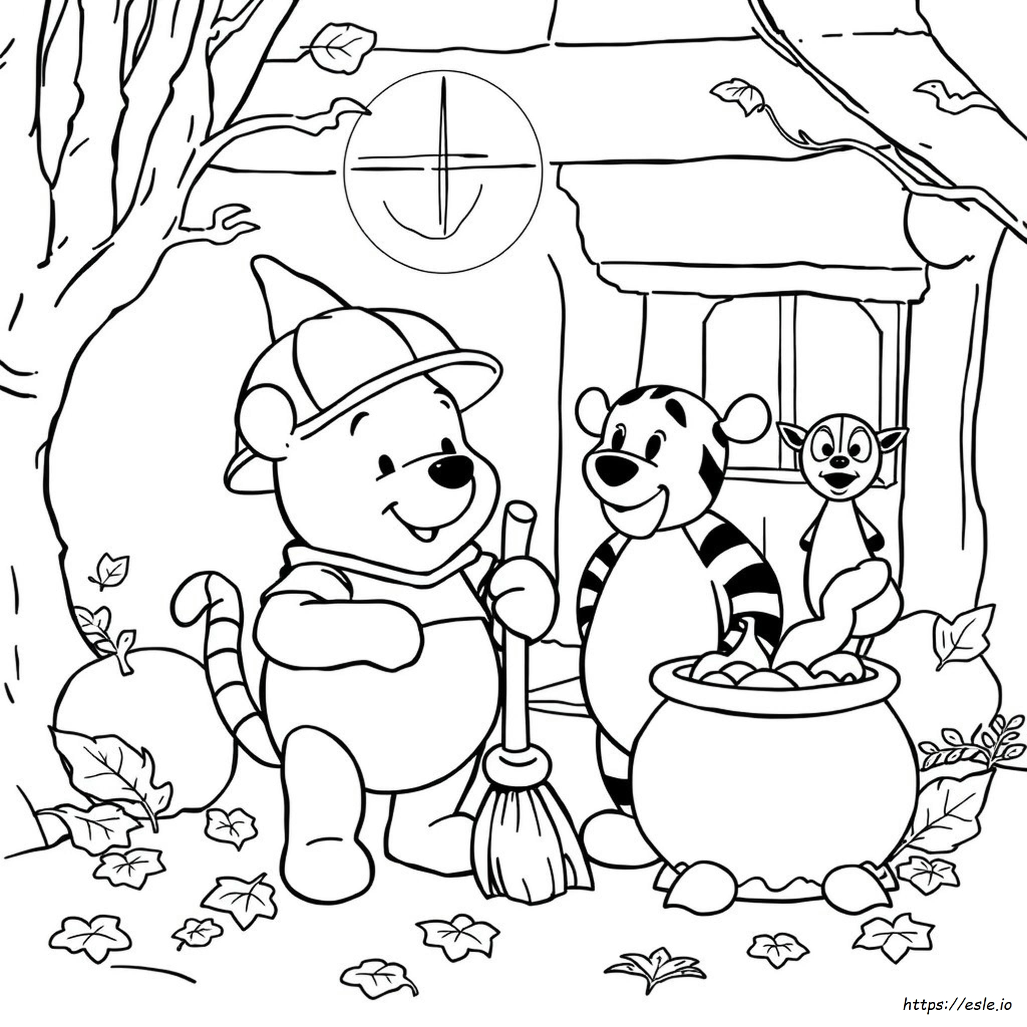 Disney Halloween Winnie The Pooh Halloween Coloring Pages