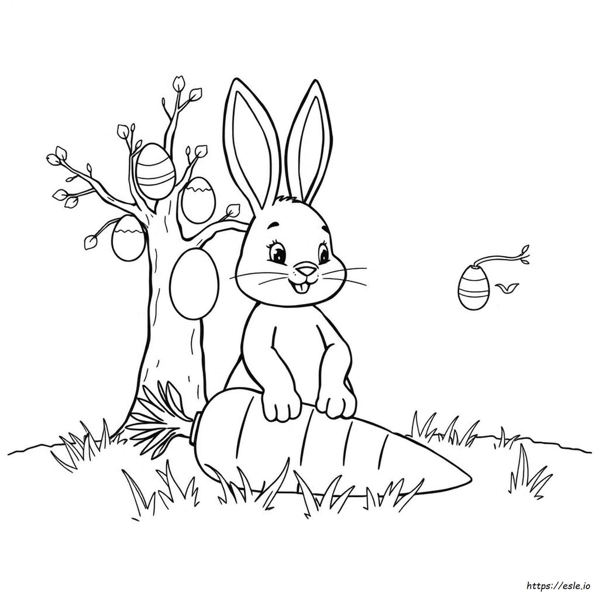Bunny Coloring Easter Bunny Drawing bunny-coloring-easter-bunny-drawing
