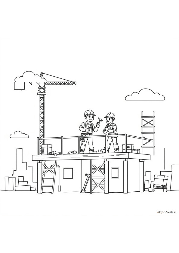 Baustelle Ausmalbilder