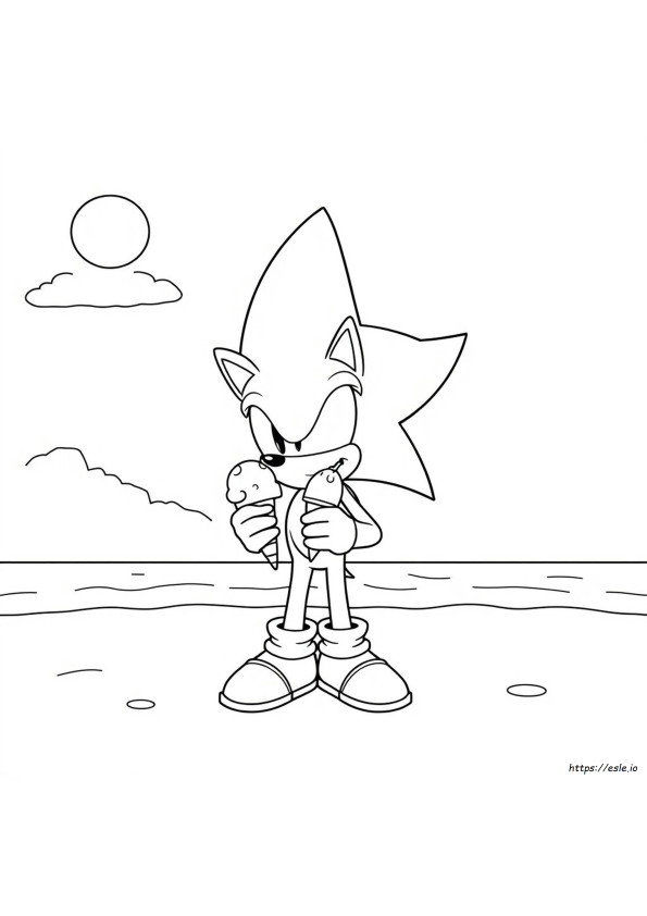 Colouring In Sonic