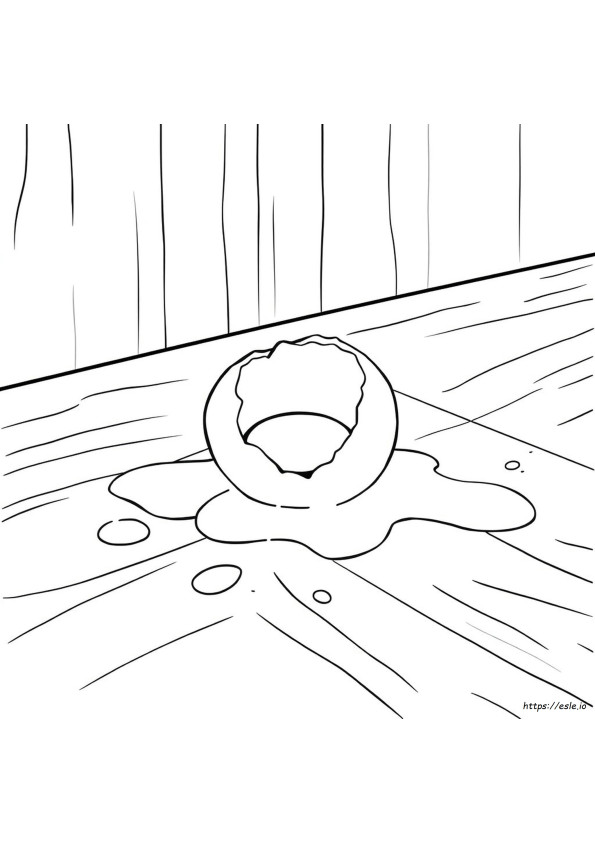 Broken Egg Coloring Page