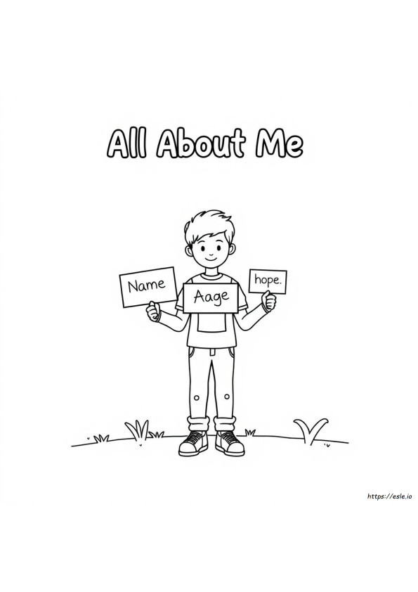 All About Me Coloring Pages Pdf