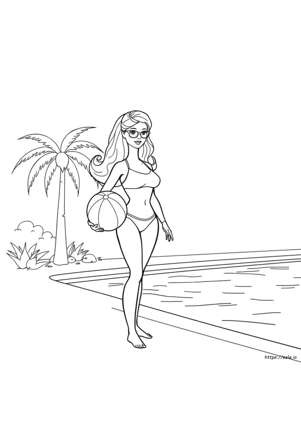 90S Barbie Coloring Pages