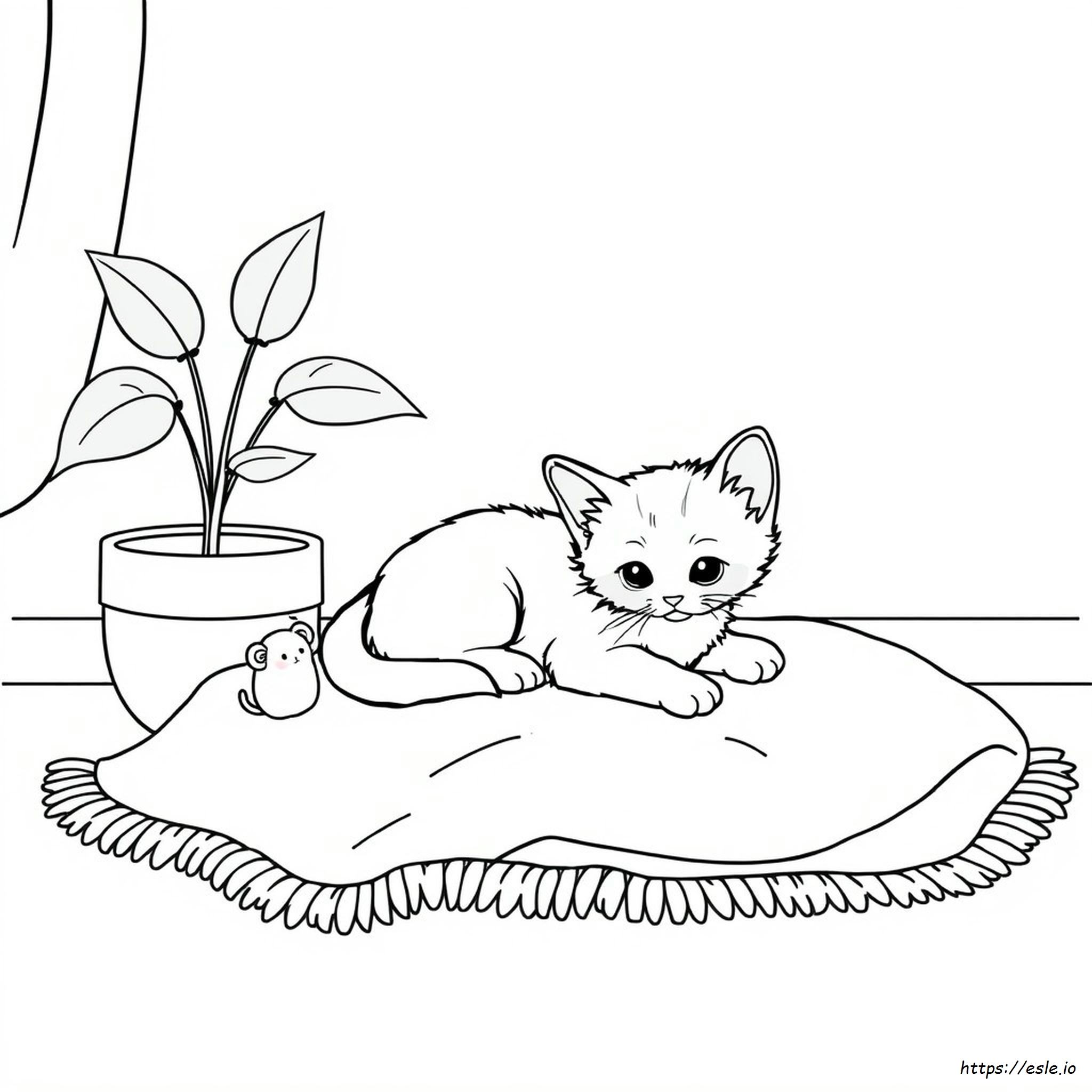 Menggambar Anak Kucing Lucu Realistis Gambar Mewarnai