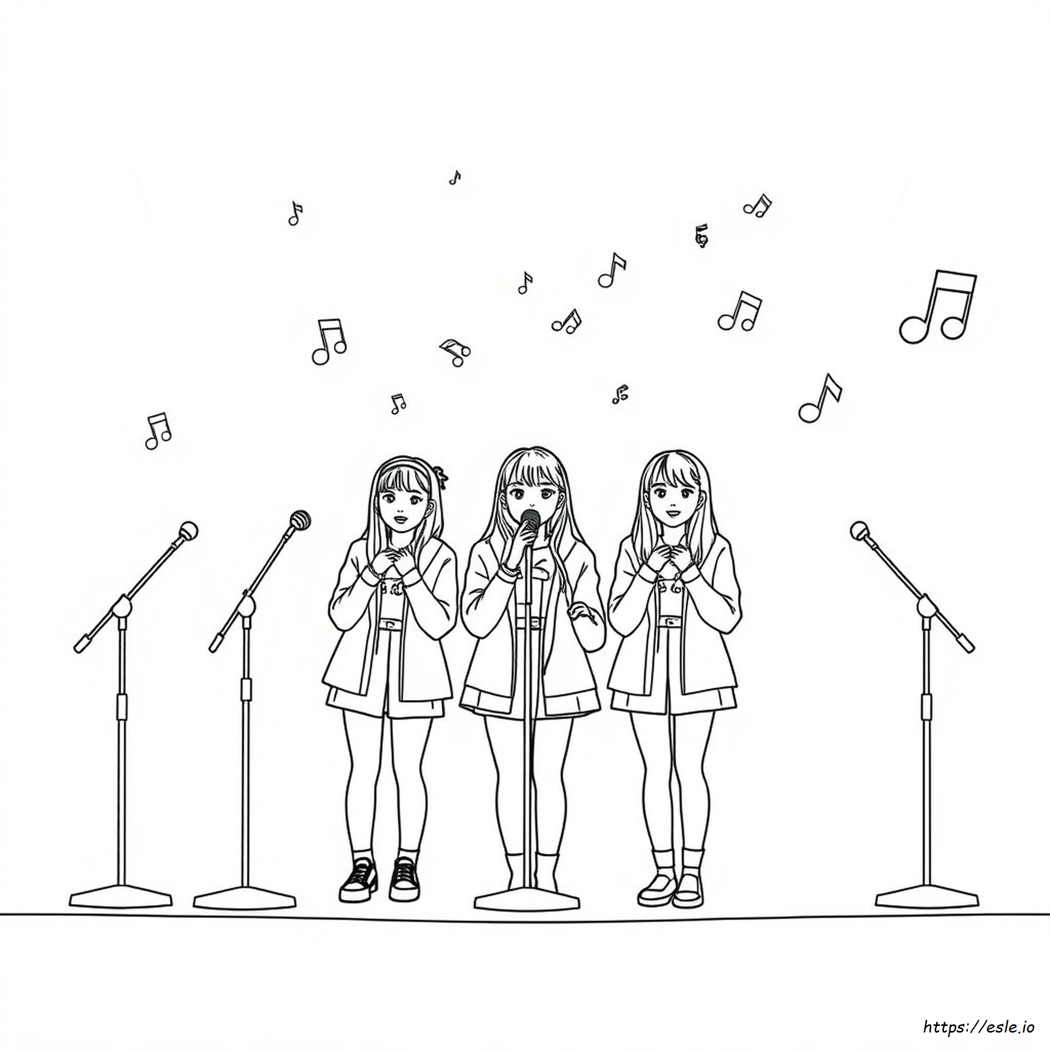 Blackpink Coloring Pages Easy
