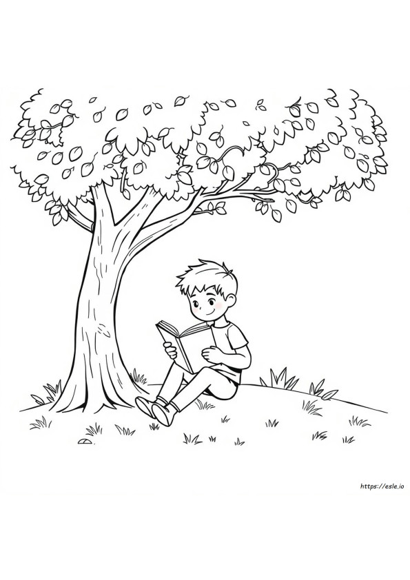 Read A Book Coloring