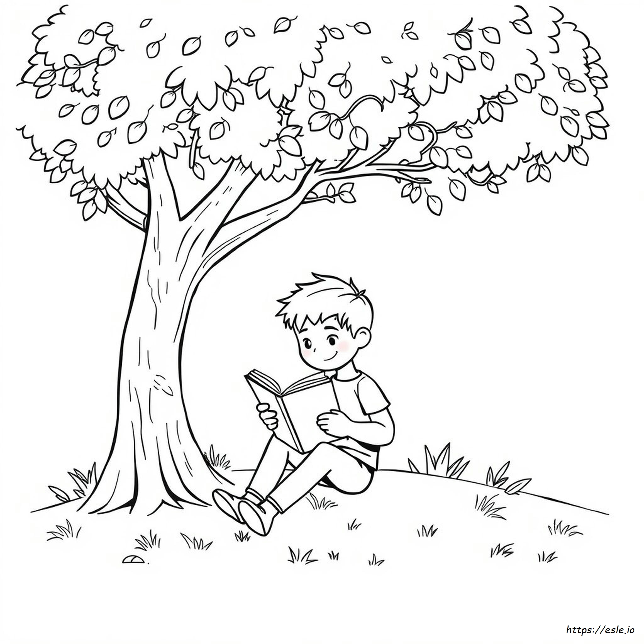 Anak Membaca Buku Gambar Mewarnai