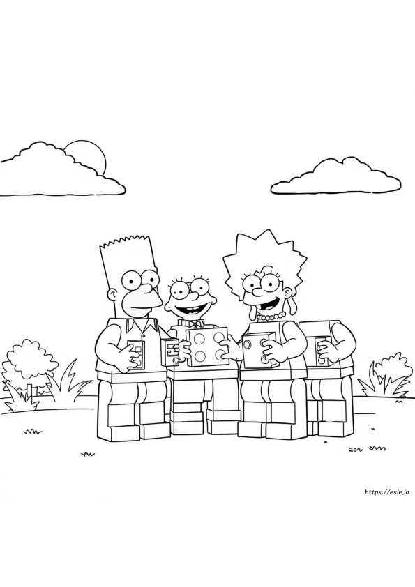 Coloriages Lego Simpsons