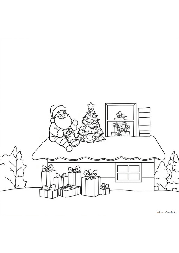 Cool Santa Coloring Pages