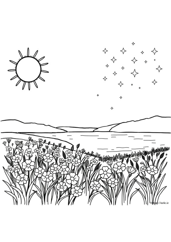 Coloriages Jour Et Nuit