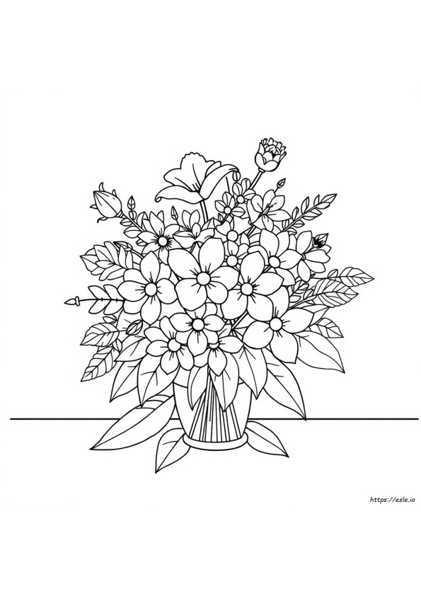 Flower Collage Coloring Pages