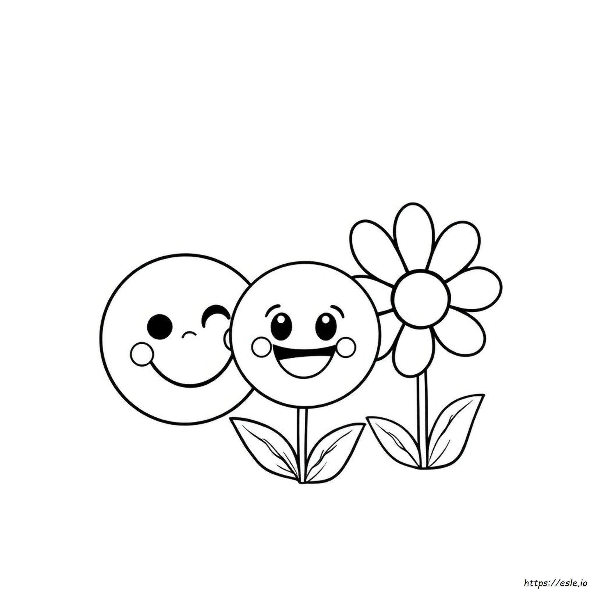 Easy Emoji Coloring Pages