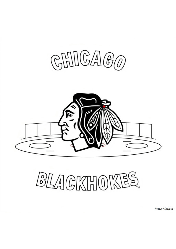 Chicago Blackhawks Logo Coloring Pages