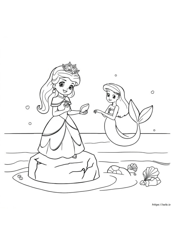 Sofia The First Mermaid Coloring Pages