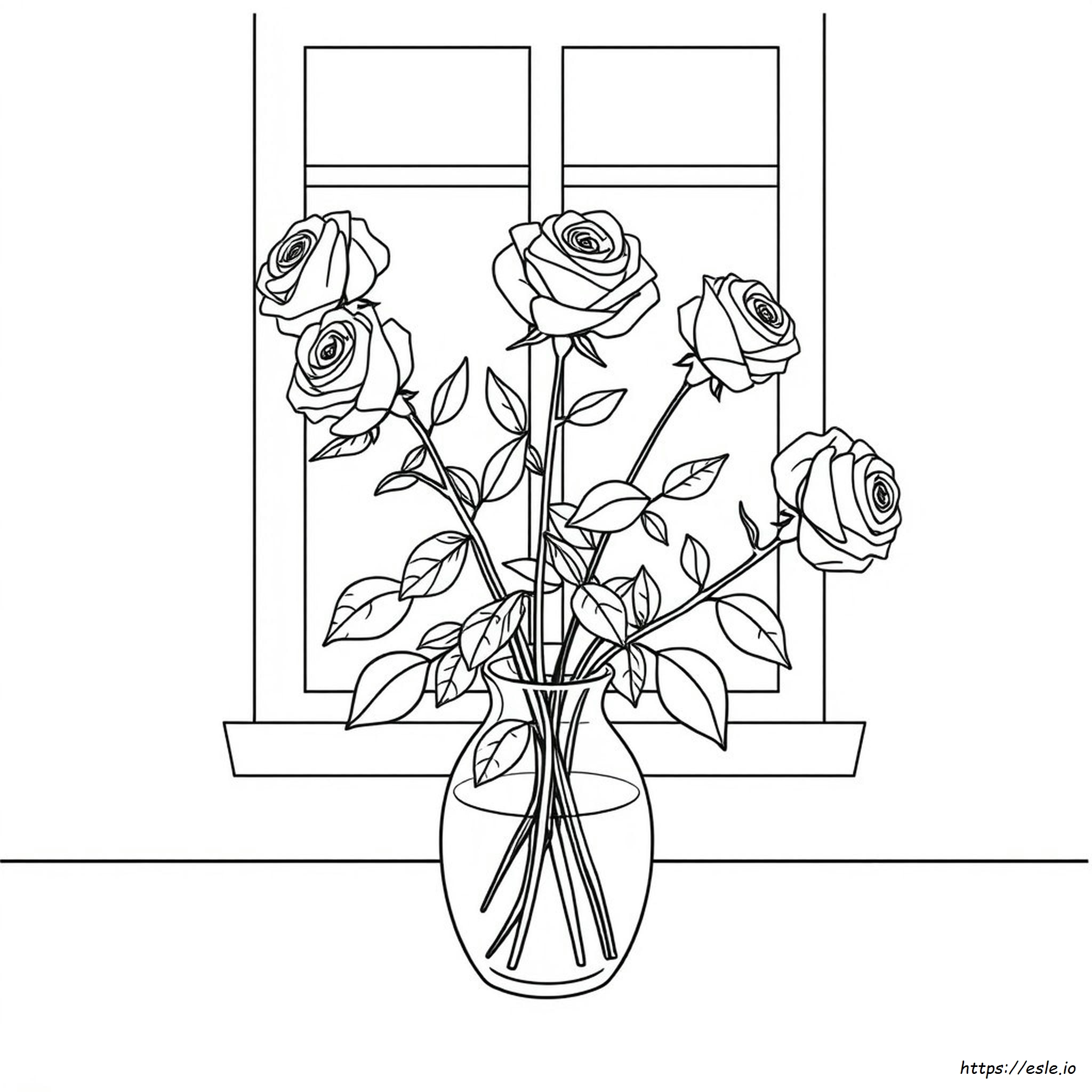 Coloring Sheets Of Roses