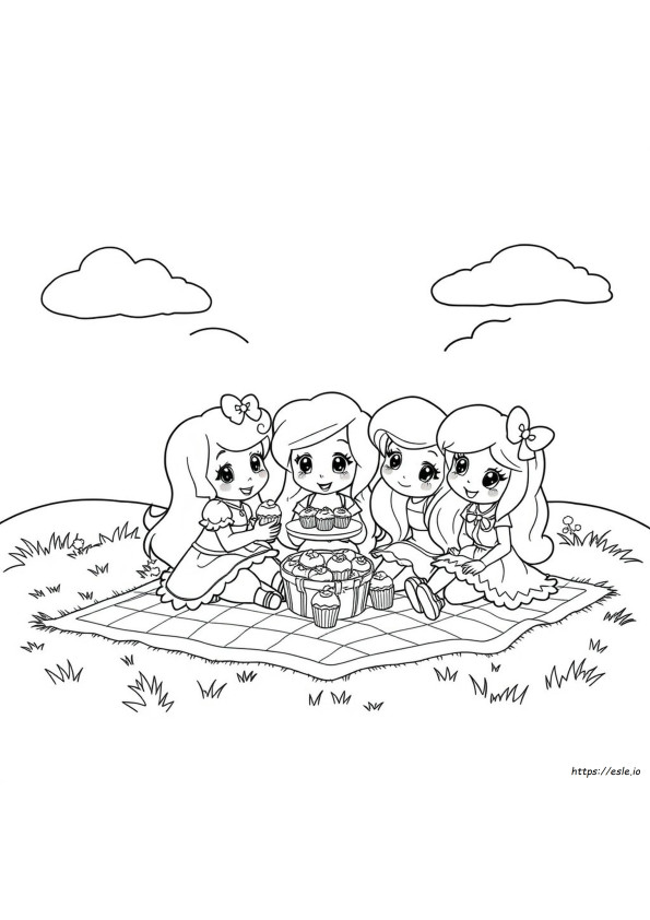 Coloring Pages Strawberry Shortcake And Friends