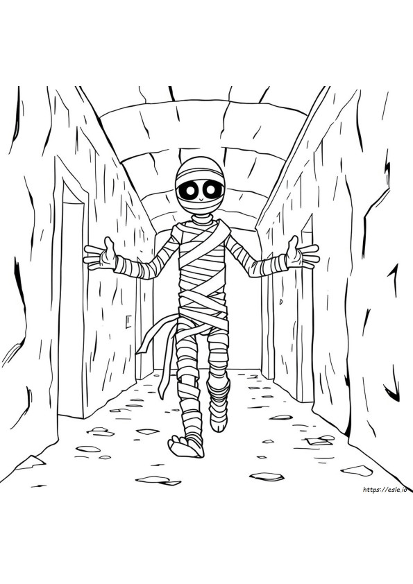 Mummy Long Legs Colouring Pages