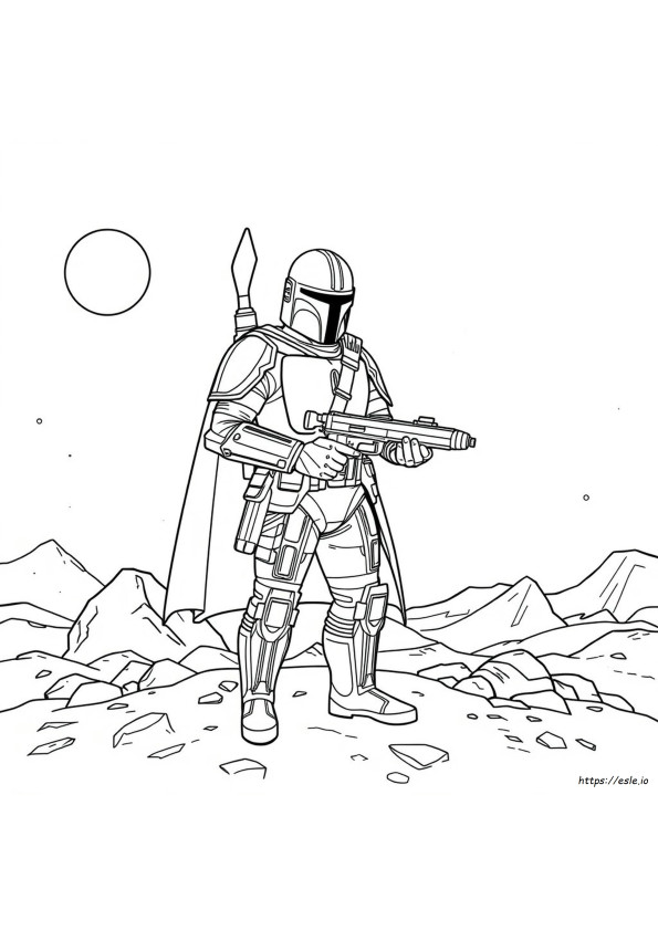 Boba Colouring Pages