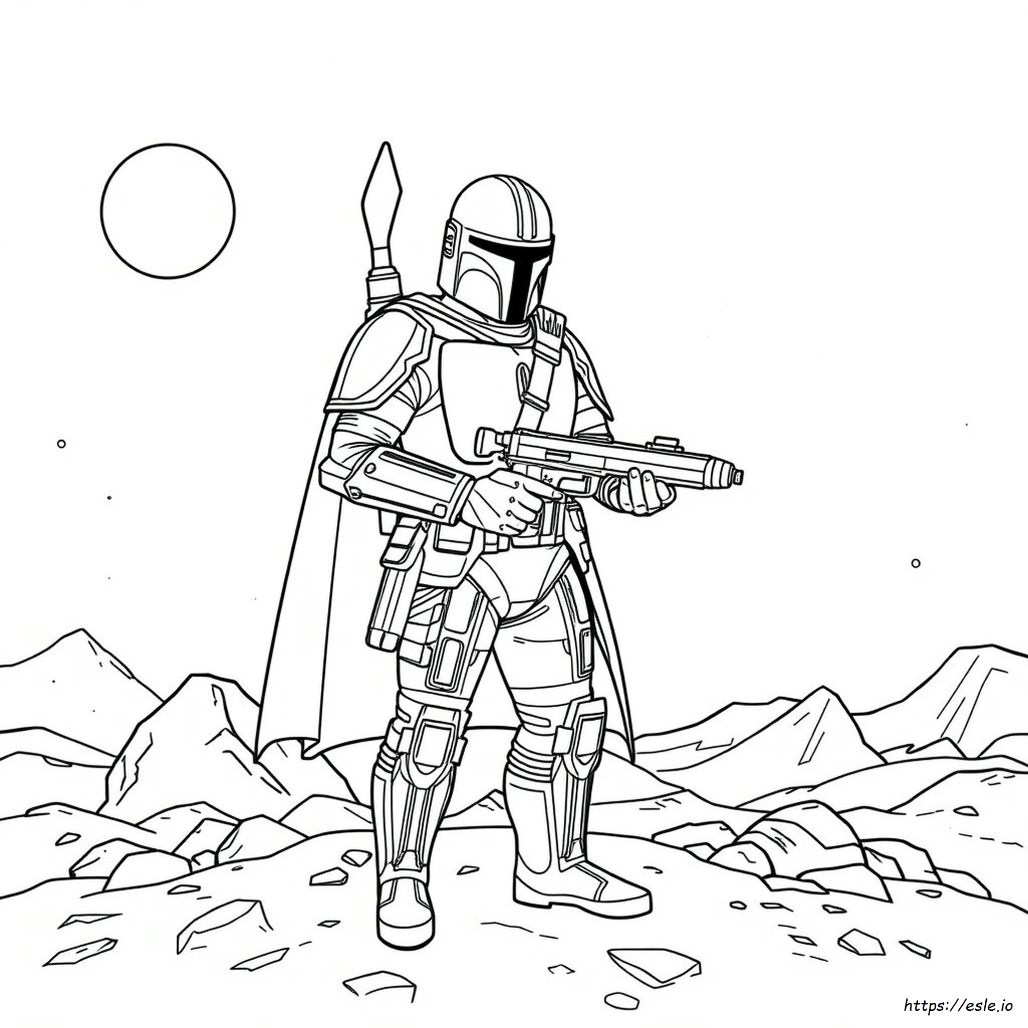 Boba Colouring Pages