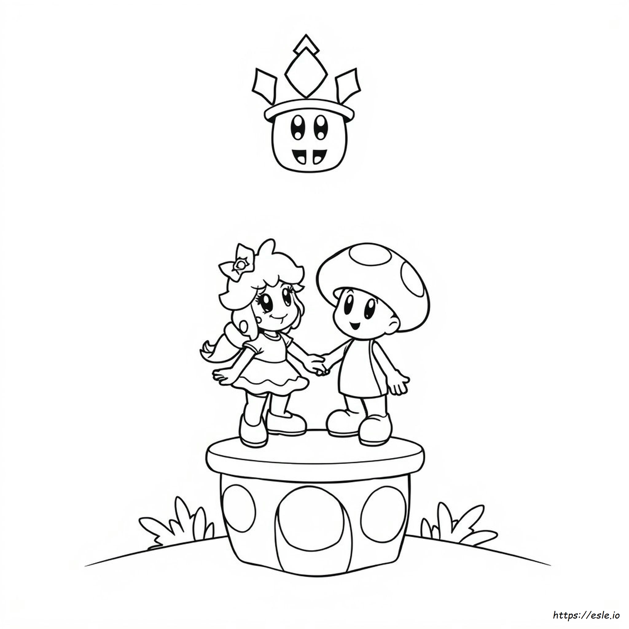 Halaman Mewarnai Rosalina Mario