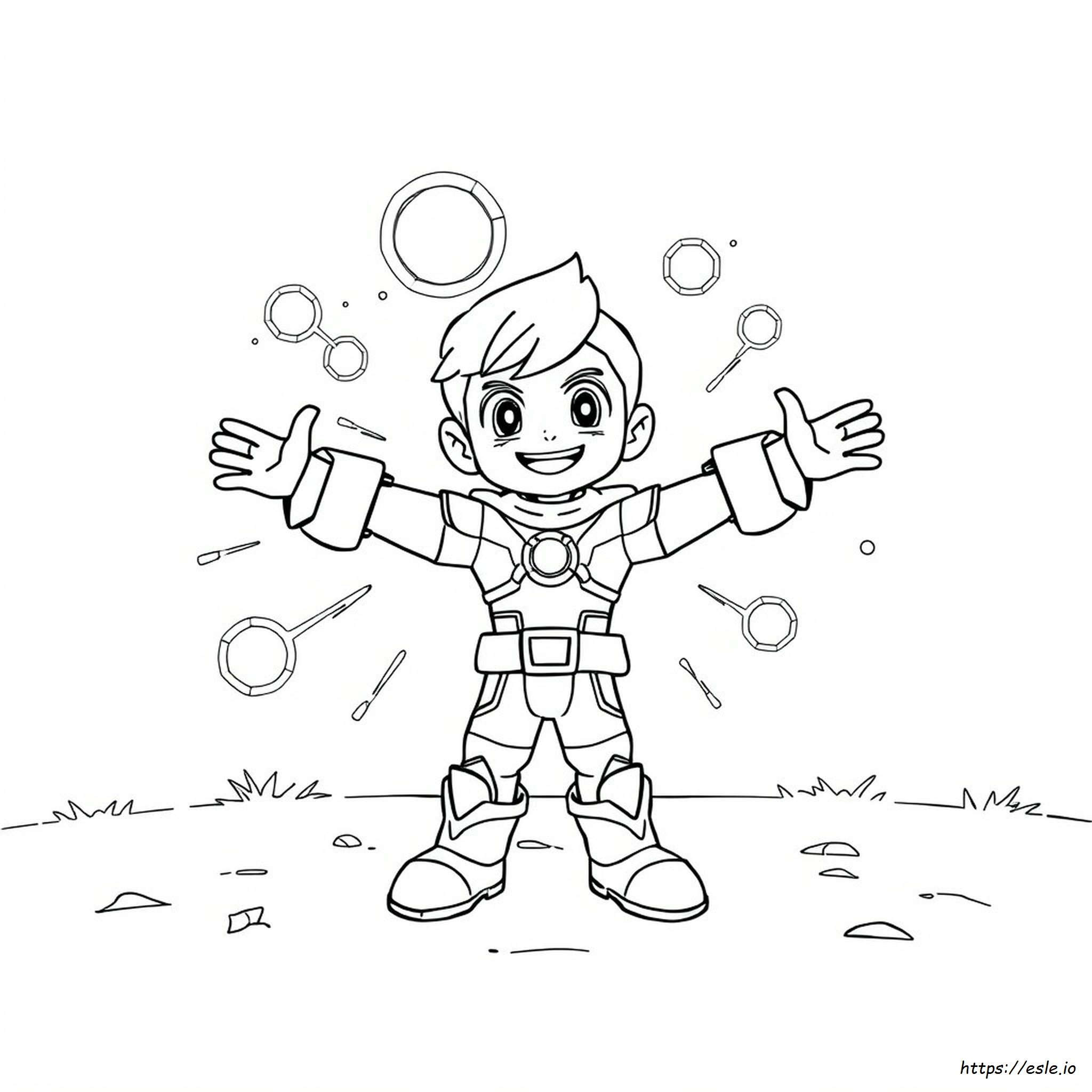 Gambar Mewarnai Boboiboy Fusion