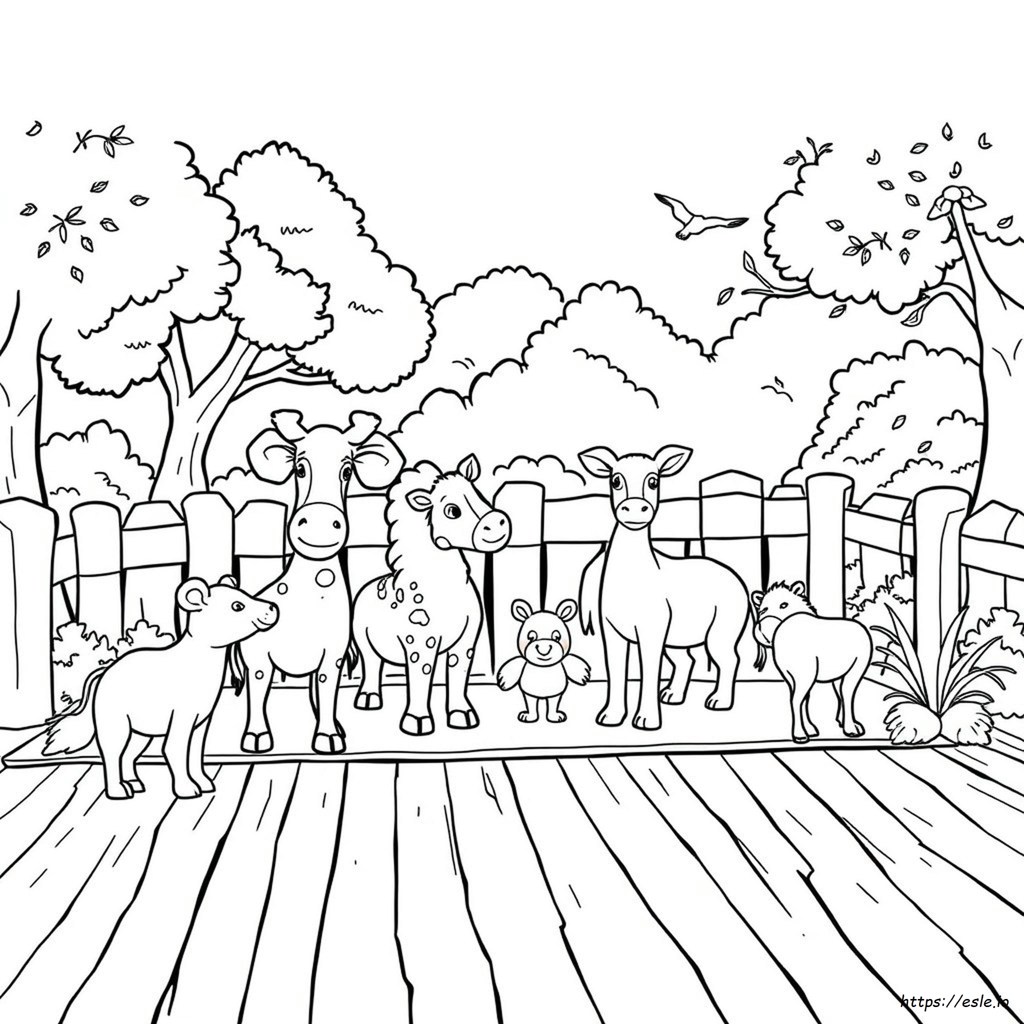 Animales Del Zoológico Para Colorear En Pdf